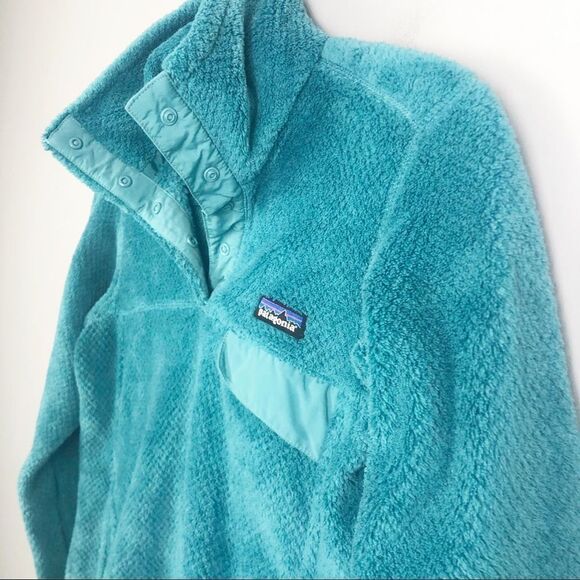 PATAGONIA | Re-Tool Snap-T Pullover Teal Textured Sweater Sweatshirt Women’s XS - Picture 3 of 7